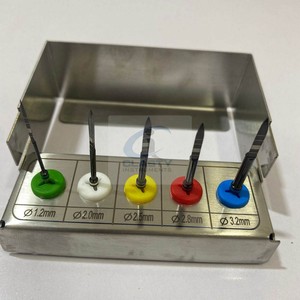 Ensemble de forets pour implants dentaires 1,2 mm 2,0 mm 2,5 mm 2,8 mm 3,2 mm, instrument chirurgical manuel en acier inoxydable, certifié CE - Product Image 1