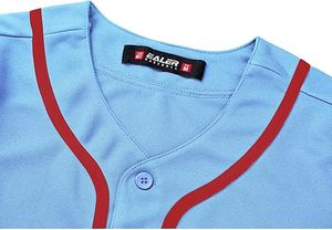 Custom Printed Baseball Jersey Breathable Mesh Sports <b>Shirts</b> - Product Image 5
