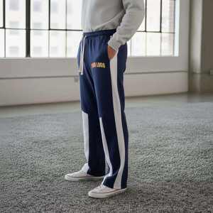 Pantalones deportivos de felpa 100% algodón, personalizables, con cintura elástica, transpirables, tallas grandes, para hombre. - Product Image 3