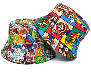 Custom High Quality 100% Cotton Animal Solid Button Outdoor Sun Hat Unisex Fishing Velour Bucket Daily Casual 3D Embroidery - Product Image 5