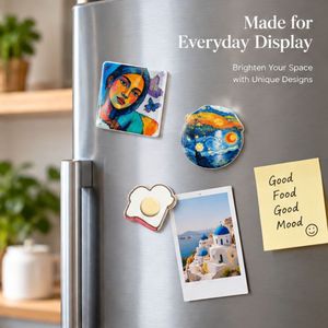 Aimants de réfrigérateur en céramique personnalisés avec logo, cadeaux souvenirs pour la vente en gros - Product Image 4