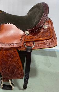 Silla occidental de cuero para montar en el barril del caballo, asiento de estilo occidental, de tela, personalizado - Product Image 5