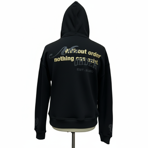 Sudadera con capucha 100% algodón para hombre, forro polar de invierno, estampado digital, unisex, servicios ODM, transpirable, ecológica, disponible en varios colores. - Product Image 2