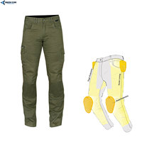 Pantalones de Motocicleta Transpirables con Protección CE para Hombre, Pantalones de Motociclista Reforzados con Aramida, Armadura para Rodillas y Cadera, 220g DAIZEN STAR, Manga Larga