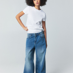 Camisetas personalizadas de alta calidad y económicas para mujer, camisetas de algodón lisas / camisetas de verano extragrandes para mujer, 100% algodón - Product Image 2