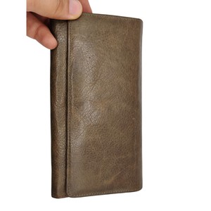 New Women's Genuine Leather Wallet Snap Closure <b>Long</b> Fashion Purse Card Holder RFID Custom Logo Customized Color Silk Lining - Product Image 2