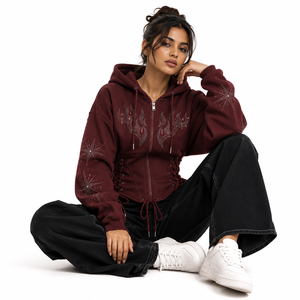 Unisex Heavyweight Sweatshirt Hoodies OEM High Quality Manufacturer Custom Hoodie Distressed Full Zip up Hoodie Print Logo - Product Image 5