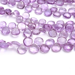 100% arrivée naturelle brésil perles en forme de coeur d'améthyste à facettes pour la fabrication de bijoux perles de pierre du brésil - Product Image 4