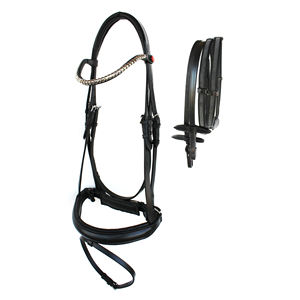 Nuevo equipo de equitación western: Brida de cuero y nailon PP con correas recubiertas de TPU y acolchado suave - Product Image 2