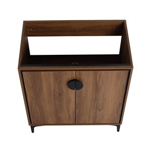 Mobile bagno freestanding da 30 pollici con 2 ante e struttura in legno ingegnerizzato (solo mobile) - Product Image 6