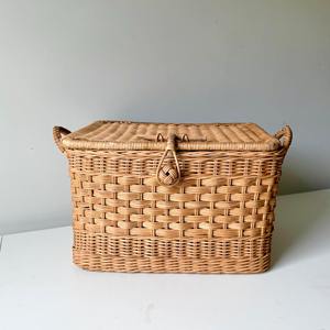 Caja de almacenamiento plegable de ratán, organizador tejido para el hogar, cajas de varios tamaños para múltiples usos - Product Image 3