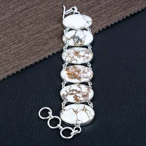 Wild Horse Jasper <b>Bracelet</b> 925 Sterling Silver Boho Handmade Gemstone Jewelry Statement Gift For Women - Product Image 2