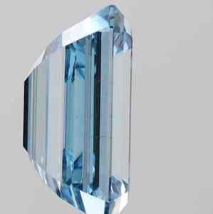 Diamant bleu fantaisie de laboratoire taille émeraude 2,50 carats, certifié IGI, VS1, excellente taille, CVD, percé au laser pour la fabrication de bijoux - Product Image 4