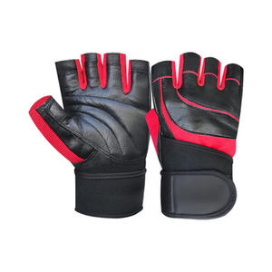 Gants de fitness en cuir SAAR INDUSTRIES unisexes avec logo personnalisé, fermeture auto-agrippante, protection avancée pour la salle de sport, l'entraînement, le sport et le cyclisme - Product Image 2