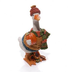Novedad: Estatuilla Decorativa de Resina Hecha a Mano de Ganso Calabaza para Halloween 2026, Duradera, Adorno de Mesa para Fiestas y Decoración Festiva de Temporada - Product Image 3