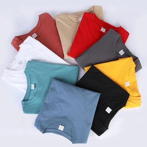 T-shirt uni à manches courtes en coton 100% de haute qualité pour l'été, impression personnalisée du logo, tailles grandes pour hommes - Product Image 2