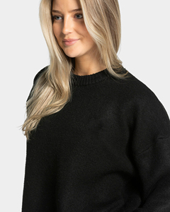 Sweat-shirts décontractés pour femmes, col rond, manches longues, en molleton uni, surdimensionnés, vente en gros, collection automne, OEM - Product Image 4