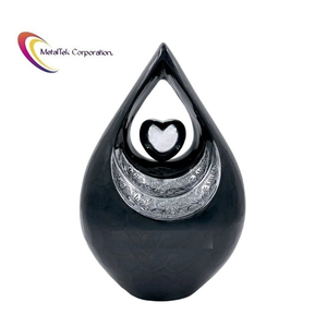 Urna Conmemorativa de Metal Contemporánea para Cenizas de Adultos, Nuevo Diseño en Forma de Lágrima, Urnas Funerarias Decorativas para Cremación y Entierro, Venta al Por Mayor - Product Image 1