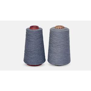 Fil de coton recyclé écologique cardé NE 24s/1, textiles durables antibactériens, vente en gros pour vêtements et autres articles - Product Image 4