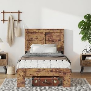 Cadre de lit king size en bois massif, sculpté à la main, de qualité supérieure, luxueux et fait main, avec pied de lit, meilleur mobilier de chambre en bois. - Product Image 1