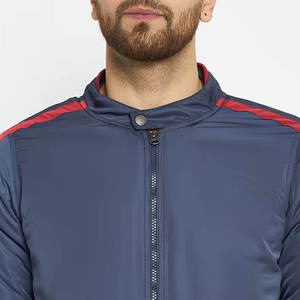 Chaqueta Bomber con Cremallera para Hombre, Tela de Spandex/Poliéster, Alta Calidad, Transpirable, Secado Rápido, Bolsillos Laterales Delanteros, Estilo Deportivo Casual - Product Image 6