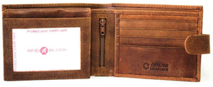 Portefeuille en cuir minimaliste pour homme, porte-cartes fin pour poche avant, vente en gros, personnalisable OEM, portefeuille ultra-fin en cuir véritable pour homme - Product Image 3