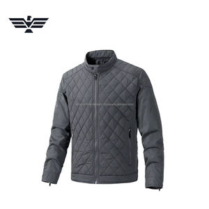 Veste matelassée personnalisable pour homme avec col à capuche et fermeture éclair, légère et isolée, pour l'hiver - Product Image 3
