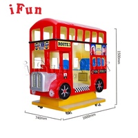 Ifun park équipement de parc d'attractions de bus de Londres de style britannique manèges pour enfants à vendre