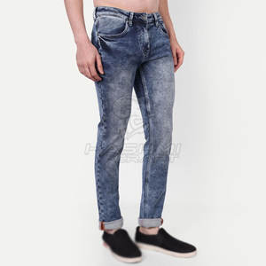 กางเกงยีนส์ผู้ชายทรงตรงใส่สบาย คุณภาพสูง เนื้อผ้าเรียบลื่น เหมาะสำหรับทำงานออฟฟิศและกิจกรรมลำลอง - Product Image 3