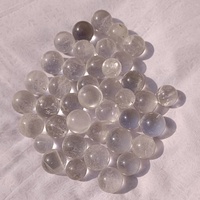 Esfera Miniatura de Cuarzo Transparente Natural, Bola de Cristal Pulida, Piedra Preciosa Curativa, Venta al por Mayor de Gujarat para Decoración de Bodas y Hogar