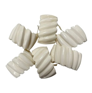 Anillos de Servilleta en Espiral al por Mayor, Color Marfil Pulido, Ecológicos, Duraderos, Modernos y de Lujo, Decoración de Mesa para Bodas y Banquetes - Product Image 1