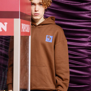 Sudadera con Capucha Oversize para Hombre, Color Sólido, Forro Polar de Algodón, Estilo Casual Otoñal, Corte Regular, Diseño con Bolsillos, Transpirable - Product Image 1