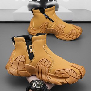 Nouvelles chaussures de sport décontractées mi-hautes pour hommes, tendance coréenne, antidérapantes, polyvalentes, pour tous les jours - Product Image 2