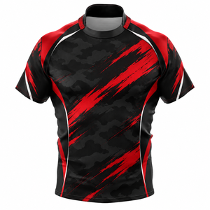 Camiseta de Rugby Profesional Unisex, Impresión en la Mitad Delantera, Personalizada, Cómoda, Transpirable, de Secado Rápido, 100% Poliéster, Servicio OEM, Fútbol - Product Image 5