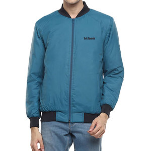 เสื้อแจ็คเก็ตบอมเบอร์ผู้ชายสำหรับฤดูหนาว แบรนด์ส่วนตัว รับผลิตแบบ OEM พิมพ์โลโก้ตามสั่ง คุณภาพสูง คอตั้ง โลโก้ด้านหน้า เป็นมิตรต่อสิ่งแวดล้อม ระบายอากาศได้ดี - Product Image 1