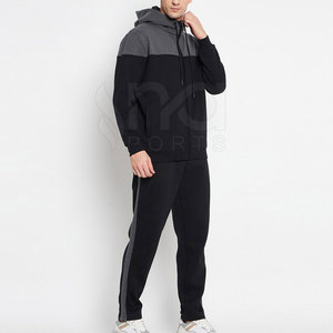 Chándal cómodo con puños y cintura elásticos, esencial para el entrenamiento, chándal con cremallera para hombre - Product Image 5
