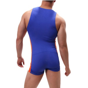 Greso Romanl <b>Wrestling</b> <b>Singlet</b> for Adult Men Size Fitted Stretch Compression Suit Lightweight Fast Gear Up - Product Image 3