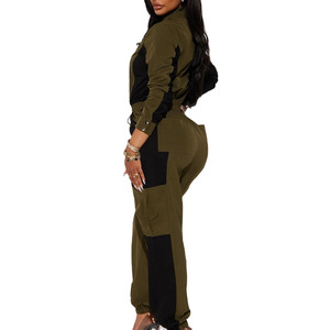Veste et pantalon coupe-vent en nylon léger imperméable pour femme, ensemble de survêtement imprimé streetwear pour la saison hivernale - Product Image 1