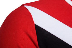 Men's Summer Golf <b>Shirt</b> 100% Cotton <b>Patchwork</b> Slim Fit Short Sleeve Plus Size Custom Logo OEM Manufacturer - Product Image 3