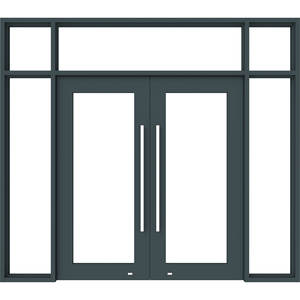 Charnière à ressort de sol avec finition grain de bois et cuivre anodisé, système de porte hydraulique de luxe Fravi, profilés en aluminium série 6000 - Product Image 2