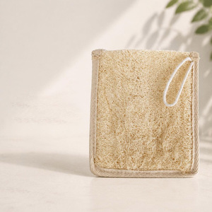 Pochette exfoliante en luffa très demandée, sac de bain écologique, pouf en loofah, livraison mondiale - Product Image 3