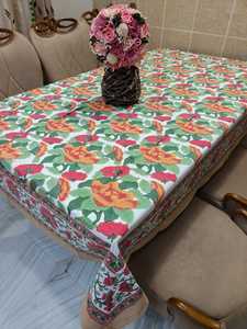 ผ้าปูโต๊ะทำมือสีแดงผ้าฝ้ายวอยล์ สำหรับใช้ในบ้าน โรงแรม งานแต่งงาน และใช้ในชีวิตประจำวัน ซักได้และนำกลับมาใช้ใหม่ได้ - Product Image 3