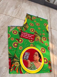 Tissu en coton sergé nigérian personnalisé en gros, imprimé wax africain, 100 % coton, pour vêtements d'événements de mode, sacs, fabricant OEM ODM - Product Image 3