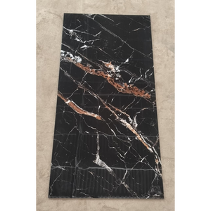 Baldosas de Porcelana Dorada Prestige de 60x120 cm, Acabado Brillante, Imitación de Piedra, Baldosas Contemporáneas para Interiores - Product Image 4