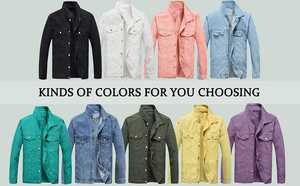 Nouvelle Veste en Jean Blanche pour Homme, Coupe Ajustée, avec Boutons et Poches, Tailles Personnalisées, Vêtement d'Extérieur Hiver - Product Image 6