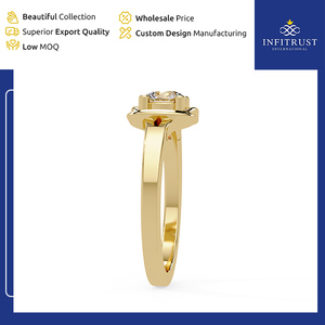 Leader dans la fourniture d'anneaux solitaires en diamant en argent sterling 925 faits à la main, de qualité éprouvée et très demandés, avec clarté VVS - Product Image 2