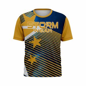 เสื้อยืดโพลีเอสเตอร์คุณภาพสูง 180GSM เนื้อผ้านุ่ม สปอร์ต ราคาประหยัด สำหรับผู้ชาย พิมพ์ลายแบบ Sublimation สีพื้นเรียบ สั่งพิมพ์ได้ตามต้องการ - Product Image 1
