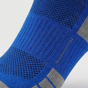 Blue Athletic Crew <b>Socks</b> Breathable Moisture Wicking <b>Running</b> Sport <b>Socks</b> for Adults Summer Standard Thickness Knitted Design - Product Image 5