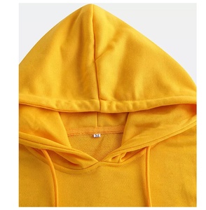 Men's <b>Yellow</b> <b>Hoodie</b> Heavyweight 100% Cotton Blank <b>Hoodie</b> Custom Logo Warm Thick Oversized Double Layer Streetwear <b>Hoodie</b> for Men - Product Image 3