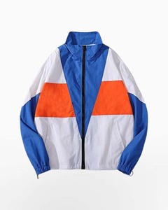 Wholesale Windbreaker Jacket Best Quality Custom Color <b>Block</b> Vintage Windbreak Jacket Outdoor Windproof Windbreak Jacket - Product Image 3